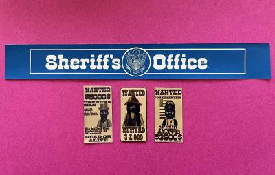 Playmobil Western   Sheriff s Office    autocollant   Sticker Maison Western