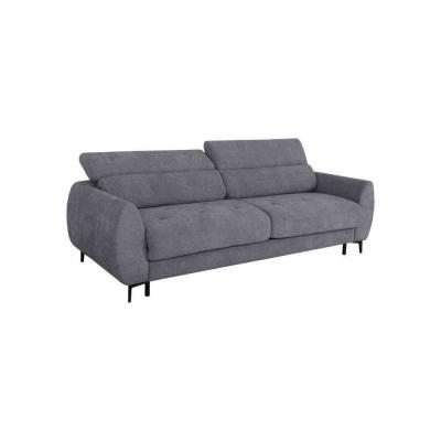 Canap� convertible express   3 places   SAFIA   Tissu gauffr�   Gris souris