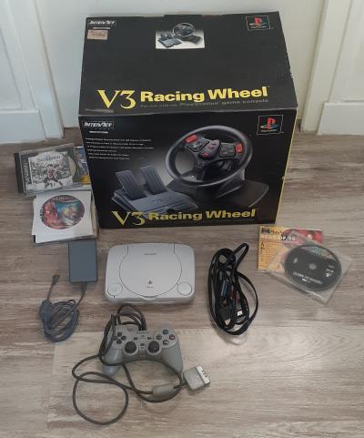 Playstation 1 sony psone avec demos et volant