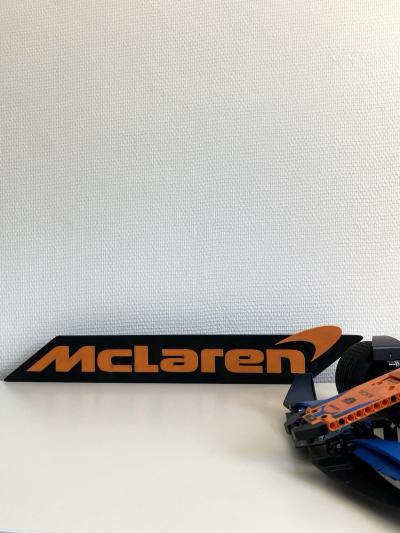 Logo style McLaren mural 41 cm d�coration voitur  e garage chambre bureau d�co