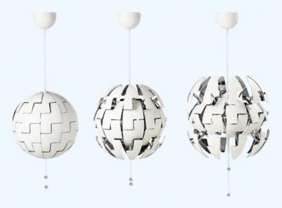 Lampe suspension IKEA mod�le PS 2014   Designer David WAHL   plastique polyamide