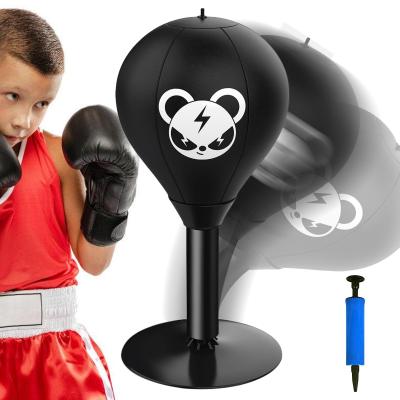 Sac de boxe de bureau avec forte ventouse, balle de boxe antistress pour bure...