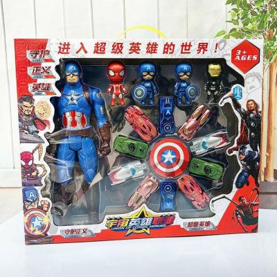 Pack Avengers Toy Set Figure Car Super Heroes Iron Man Spiderman Captain