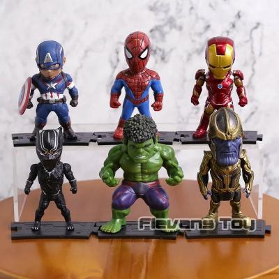 Avengers Figurine Spiderman Thor Hulk THANOS Black Panther 6 Pieces 8 And 10 Cm