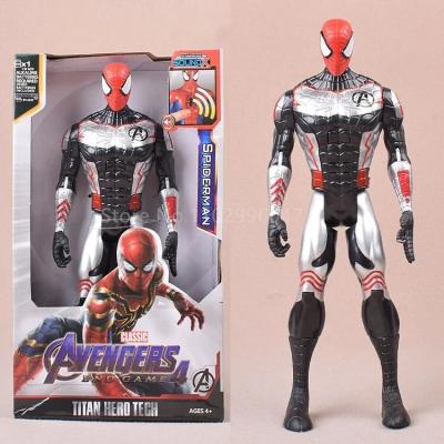 Figura Spiderman Articulado Su Luz Traje Avengers 30cm Juguete Ni�o Noel