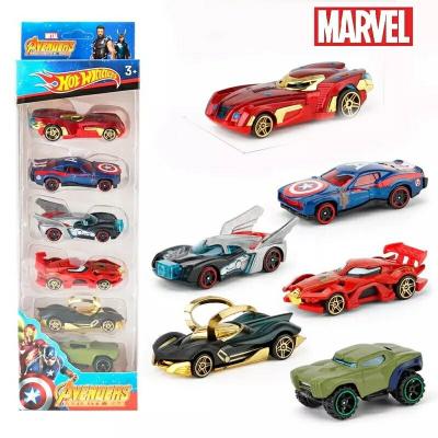 Avengers Coche Spiderman Pack 6 Veh�culos Capit�n Am�rica Hulk Thor Iron Man