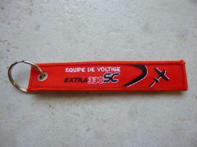 Patch Flamme Porte Clefs Equipe de Voltige EXTRA 330 SC Arm�e de L'Air EVAA