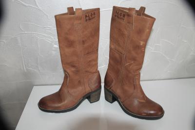 jolies bottes cuir camel PALLADIUM mod�le doha P 37 toutes neuves VALEUR