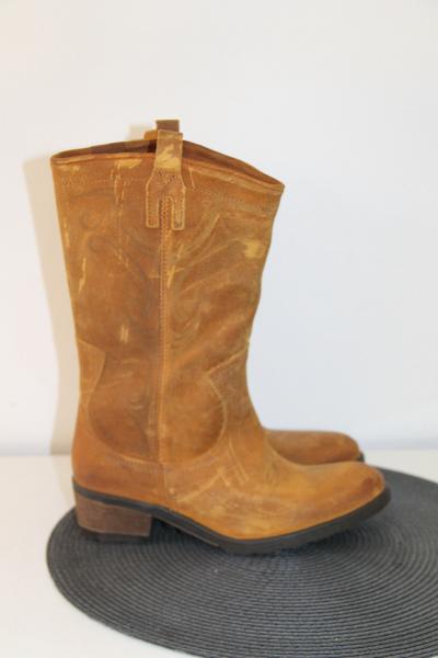 Jolies bottes cuir daim camel PALLADIUM taille 37 neuves valeur 149