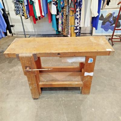 ETABLI de Menuiserie Bricolage Bois Massif Mobilier Atelier Vintage 19MAG 13-05