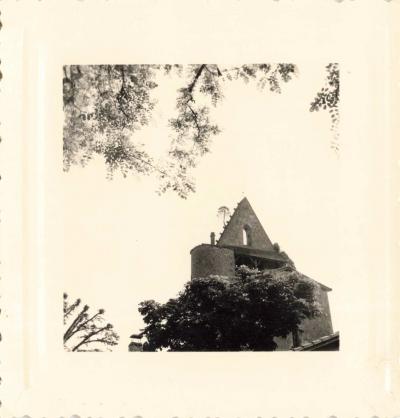 ANCIENNE JOLIE PHOTOGRAPHIE NOIRE-BLANC EGLISE POMPOGNE  LOT ET GARONNE 47