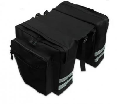 Sacoche v�lo Porte bagages arri�re Double sac pour Rangement Si�ge Arri�re Noir