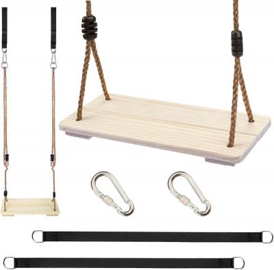 KINSPORY Balan�oire Enfant Bois, Ext�rieure, Corde chanvre, 130 Kg,Jardin,C13.1