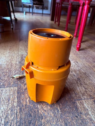 Ancien Robot Mixeur MOULINEX Orange Vintage Hachoir de Cuisine Ann�es 1970