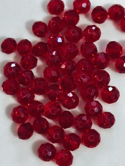 lot de 40 perles en cristal autrichien � facettes 6x4 mm