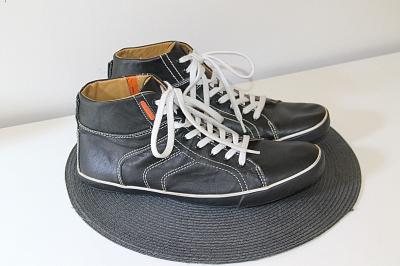 Black Leather High Top Boots For Men PETER BLADE EU 42 Like New