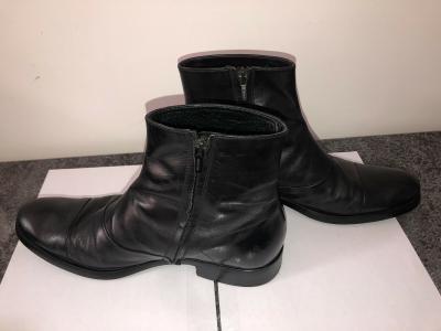 Jolies bottines cuir noir pour homme GEOX RESPIRA taille 39 excellent �tat