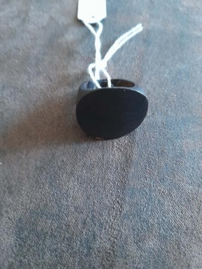 Bague en Bois Noir Uni en Bois   � Grav�