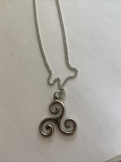 Collier Croix Celtique (breizh) M�tal Argent�
