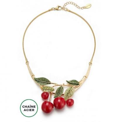 Collier cerises