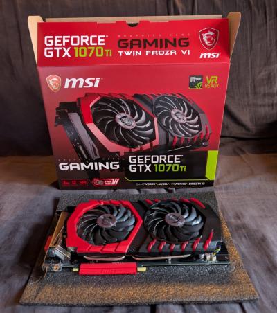 MSI Carte Graphique GeForce GTX 1070ti Gaming 8gb