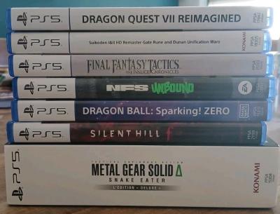 Lot 7 Jeux Ps5 Metal Gear Deluxe Silent Hill Dragon Ball Quest Fantasy Suikoden