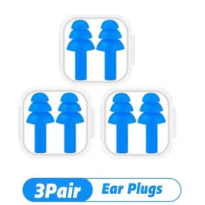 Bouchons d'oreille en Silicone �tanches, antibruit, pour dormir et natation,...
