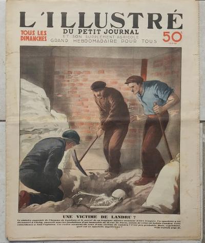 LE PETIT JOURNAL 1933 Une Victime de LANDRU   D�couverte d'un Squelette � Paris