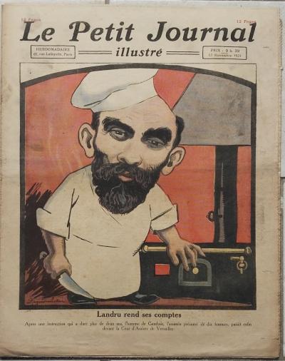 LE PETIT JOURNAL 1921 Affaire LANDRU rend ses comptes le Barbe Bleue de Gambais