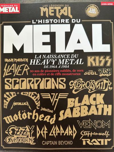 Magazine Les L�gendes du m�tal n�1, l'histoire du m�tal de 1964 � 1984