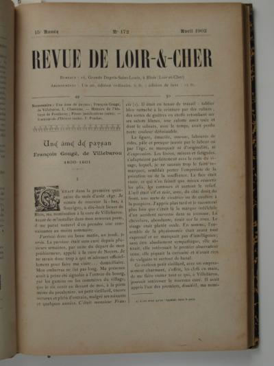 Revue de Loir et Cher. Ann�es 1902 1903