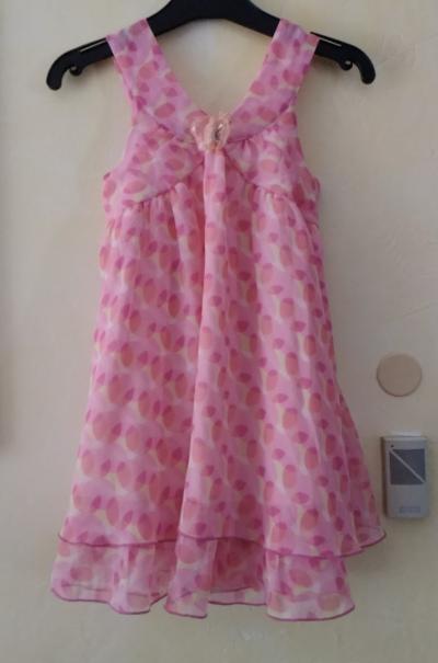 Robe rose � motifs taille 4 ans-104 cm Charles Vogele