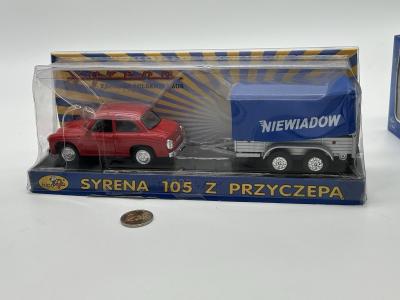 Mod�le Polonais Pologne Syrena 105 Z Avec Remorque