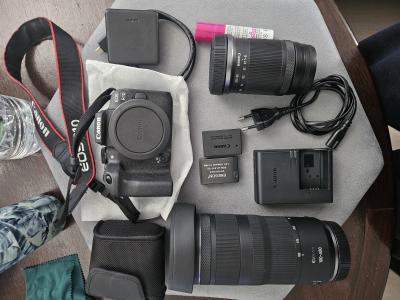 Canon R10 : Batterie origine   Chargeurs et 2 Batterie   Sac   Objectif   Filtre
