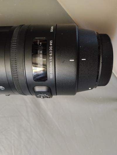 Sigma 150 600mm f-5 6.3 DG OS HSM Contemporary pour Canon EF avec dock usb