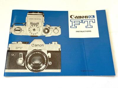 MODE D'EMPLOI PHOTO CINEMA ORIGINAL CANON QL FT anglais