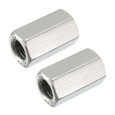 M10x1,5 pas 30mm Long m�trique acier Inox 304 �crou accouplement, 2 lot
