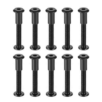 Vis � Vis fixation M6x50mm acier carbone noir 10 set