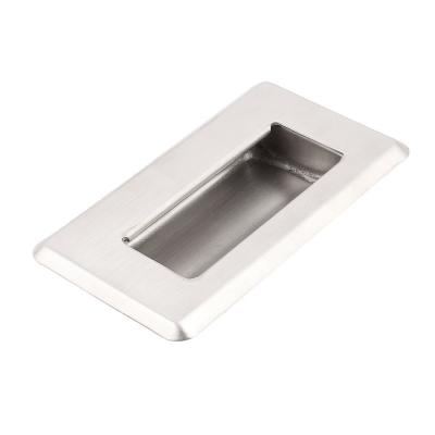 Poign�e de porte encastr� pull insert Armoire 108mm Long Acier Inox Meuble