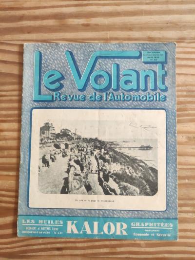 N2 Le Volant Revue De L'automobile Ao�t 1935 un Coin De La Plage de Folkestone