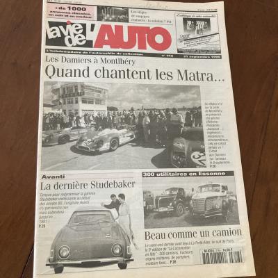 La Vie De L'Auto No. 716 1995 Matra Chequered Montlh�ry Studebaker Truck Etc Lva