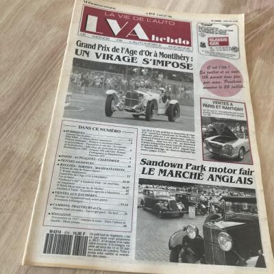 La vie de l'auto N�614 1993 Original Edition Monthl�ry Sandown PArk etc LVA