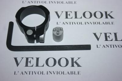 ANTIVOL COLLIER pour SELLE de V�LO Diam�tre 31,8 couleur NOIR INVIOLABLE NEUF