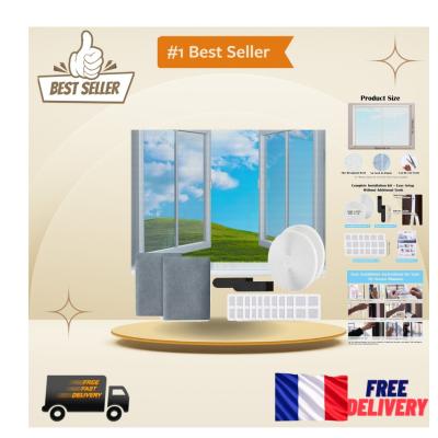 Moustiquaire Fen�tre 150x130 cm   Protection Efficace Contre Insectes, 2 pi�ces