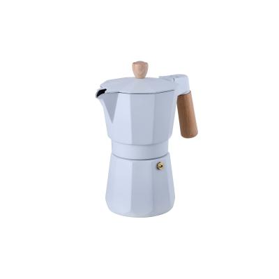 NATURALLY  Cafeti�re 3 tasses en aluminium blanc  Conducteur thermique sup�ri...