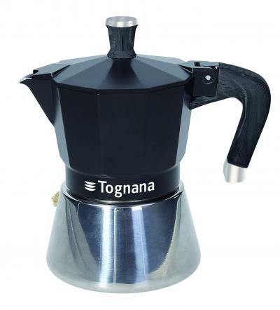 Sphera, cafeti�re Moka, 3 tasses, aluminium, noir