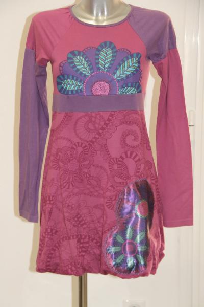 Jolie robe bal coton multicolore Desigual taille 13-14 ans comme neuve