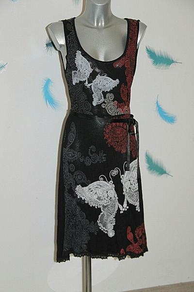 Pretty Dress Summer Cotton Viscose Multicolored Desigual Size M Mint