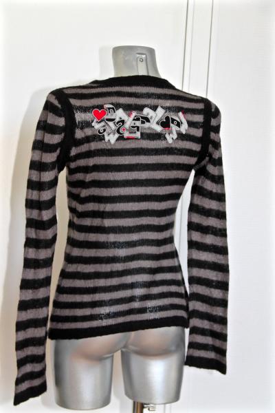 Adorabile Maglione In Mohair DESIGUAL Taglia M (38 40) Eccellente Stato