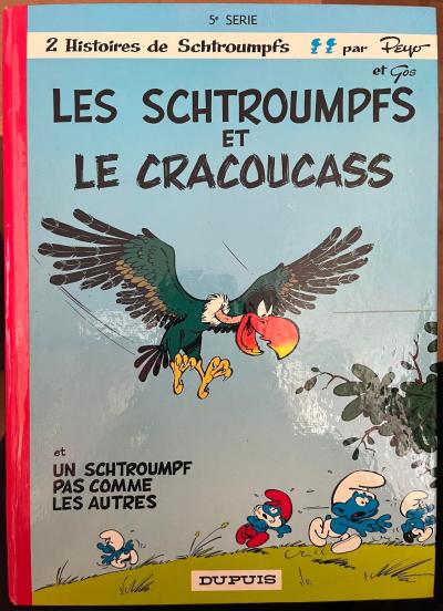 T 5 Les SCHTROUMPFS et le cracoucass 1969 Peyo r��dition 1973 Dos rond